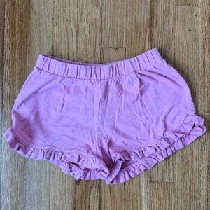 Crewcuts by J. Crew Slub 100% Cotton Ruffle Shorts, Pink, Size 8